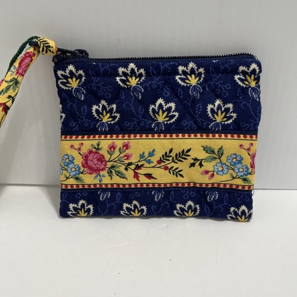 Vera Bradley Zippered Coin Purse Maison Blue New With Tags - Picture 1 of 6